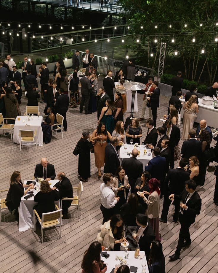 Corporate conference with a full audience